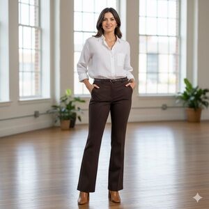 Kellie Brown Pinstripe Dress Pants
